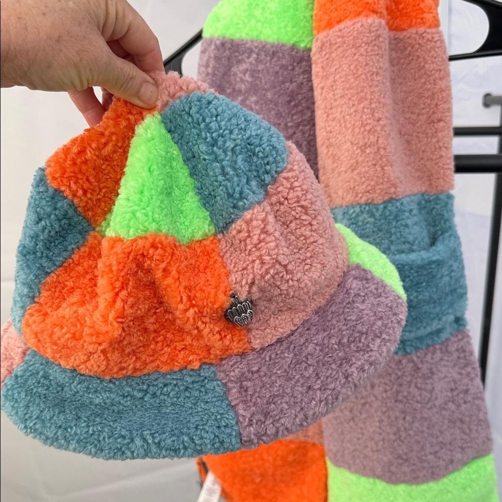 Kurt Geiger Multicolor Patchwork Hat - image 2